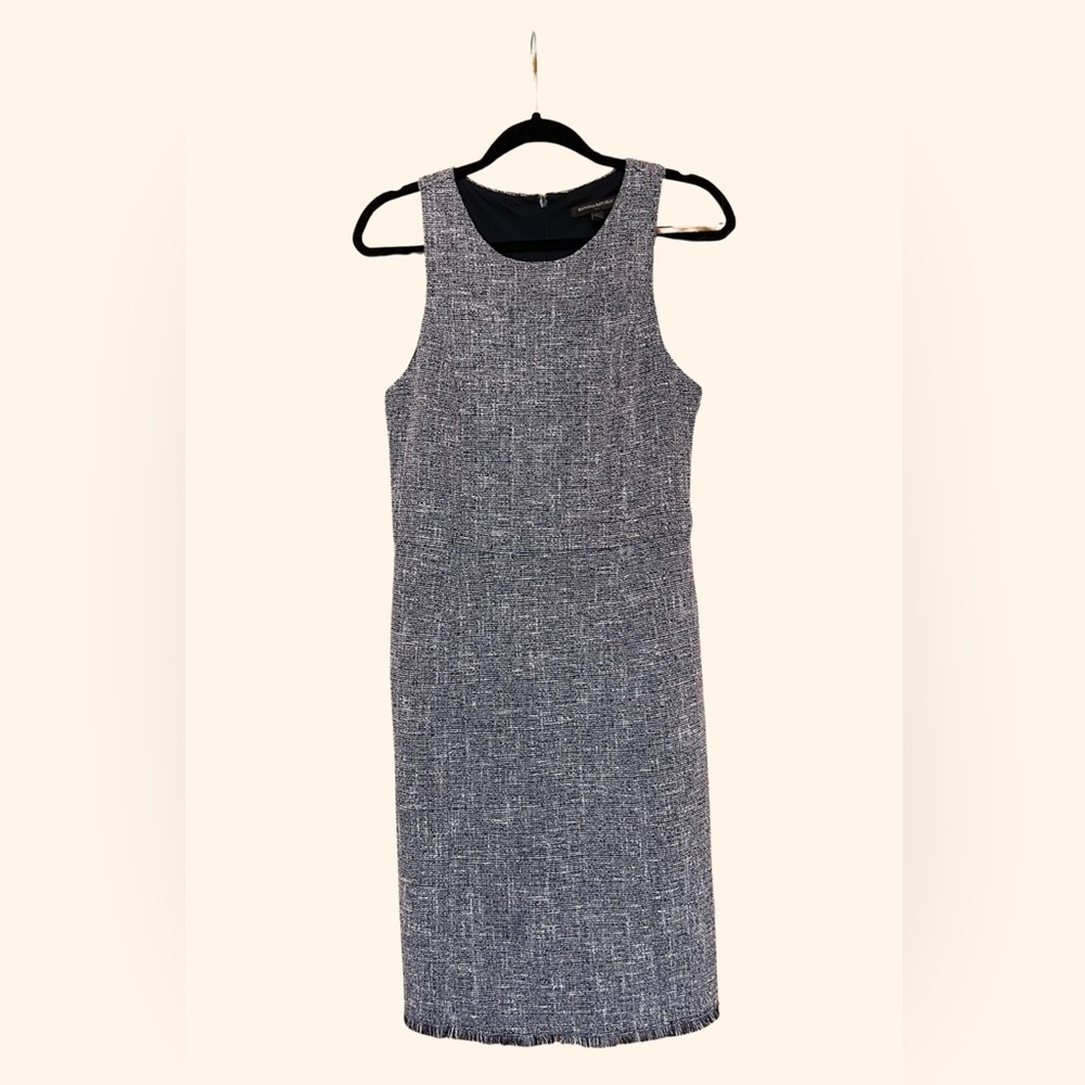 Banana Republic white & navy dress size 6